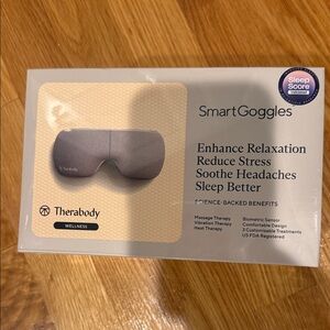 New Therabody SmartGoggles Eye Mask in Light Gray